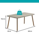 Ver imagem 2 de Conjunto Sala de Jantar 6 Cadeiras Humor Carraro Petra Rosê