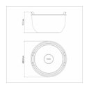 Ver imagem 3 de Recipiente Tramontina Cucina em Aço Inox com Tampa Plastica Preparar e Servir 28 cm 8,3 L