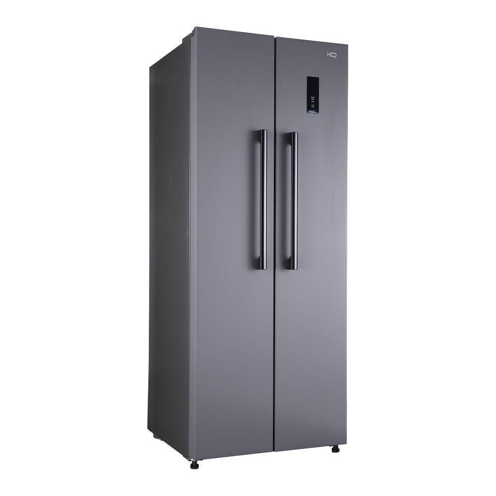 Geladeira Refrigerador Hq Frost Free Side By Side 460 Litros Cinza Hq-460sbsff 220v