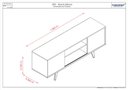 Ver imagem 3 de Rack Lisboa Ripado para Tv até 55 Polegadas - Cinamomo / Off White - Madetec