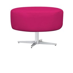 Puff Sofia Base Giratória de Metal Suede Pink - 1 Puff Sofia Base Giratória de Metal Suede Pink - 1