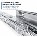 Ver imagem 5 de Gaveta Metálica Baixa Higold Slim Serie m 89x450mm 35kg Cinza Soft Close 01 Kit