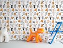 Ver imagem 1 de Papel de Parede Infantil - Funny Cats Arte Destaque 2 Metros