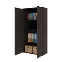 Ver imagem 5 de Armário Alto Fechado com 02 Portas 161,5x80x42cm Wlaf80 Terracota - Preto