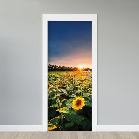 Cópia - Adesivo de Porta - Girassóis