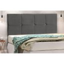 Ver imagem 2 de Cabeceira Casal Queen Jbe Paris 164cm Cinza Cama Box 158cm