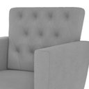 Ver imagem 3 de Kit 4 Poltronas Nina com Capitone - Cinza
