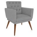 Ver imagem 2 de Kit 4 Poltronas Nina com Capitone - Cinza