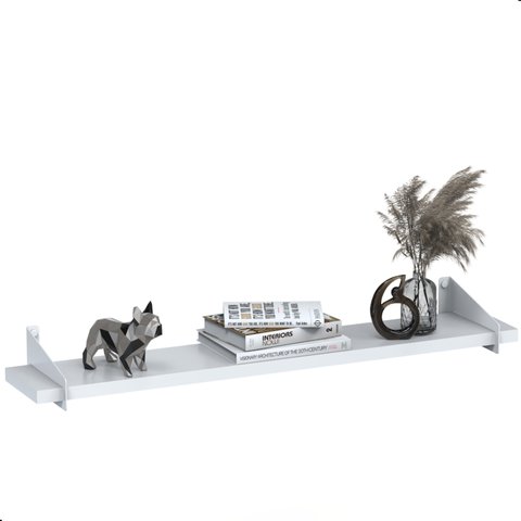 Prateleira de Madeira Estilo Industrial Suspensa Max60.bb