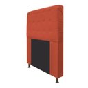 Ver imagem 2 de Cabeceira Estofada Dama 160 cm Queen Size Com Botonê Suede Terracota - ADJ Decor