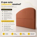 Ver imagem 5 de Cabeceira Cama Box Queen Colli 160cm Estofada Orgânica Moderna Bouclê Terracota - Desk Design