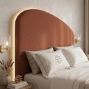 Ver imagem 7 de Cabeceira Cama Box Queen Colli 160cm Estofada Orgânica Moderna Bouclê Terracota - Desk Design