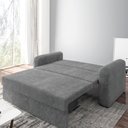 Ver imagem 5 de Sofá Cama Versátil 2 Lugares Veludo Selmer Cinza