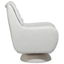Ver imagem 6 de Poltrona de Amamentação com Balanço Giratória Cone Sky D02 Linho Branco C-419 - Lyam Decor