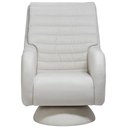 Ver imagem 3 de Poltrona de Amamentação com Balanço Giratória Cone Sky D02 Linho Branco C-419 - Lyam Decor