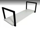 Ver imagem 1 de Prateleira Estilo Industrial 70 Cm + 2 Suportes 20x20 Cm