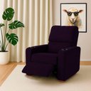 Ver imagem 1 de Poltrona Reclinável Sofia Veludo Roxo Púrpura com Porta Copos Loja Sheep