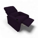 Ver imagem 6 de Poltrona Reclinável Sofia Veludo Roxo Púrpura com Porta Copos Loja Sheep
