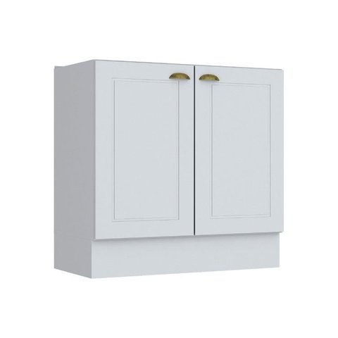 Balcão de Cozinha Modulado Americana C/ 2 Portas S/ Tampo Branco - Henn