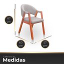 Ver imagem 6 de Cadeira Poltrona para Sala Madeira Maciça Luxo e Conforto Linho