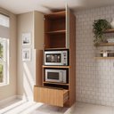 Ver imagem 5 de Torre Quente 2 Portas 1 Gaveta 70cm Aroeira CabeCasa MadeiraOriginals