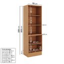 Ver imagem 4 de Torre Quente Planejada 2 Portas 1 Gaveta 70cm Aroeira CabeCasa MadeiraOriginals Marrom/Cinza Sereno/Cedro