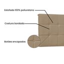 Ver imagem 3 de Painel de Cama 160cm Sonhare Suede Bege - Lucadi Home