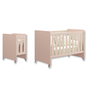 Ver imagem 3 de Quarto de Bebê Berço Evolution + Guarda Roupa 2 Portas Rosa + 2 Colchões