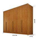 Ver imagem 2 de Guarda Roupa Diamante Gold 6 Pts Cinamomo - Leifer