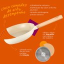 Ver imagem 5 de Panela Wok Antiaderente Ultra Ceramic 28cm Indução com Borda de Silicone Cor Bege Mou Nata - Oikos