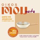 Ver imagem 3 de Panela Wok Antiaderente Ultra Ceramic 28cm Indução com Borda de Silicone Cor Bege Mou Nata - Oikos