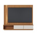 Ver imagem 7 de Painel para TV até 65 Polegadas com LED 2 Portas e 1 Nicho Multimóveis Crcol-PTV034 Madeirado/Off
