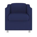 Ver imagem 4 de Kit 10 Poltronas Tilla Consultório Sala Tecido Suede Cor:azul Marinho