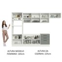 Ver imagem 4 de Cozinha Completa 330001 Com Armário E Balcão Branco/Cinza