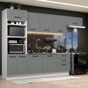 Ver imagem 1 de Cozinha Completa 330001 Com Armário E Balcão Branco/Cinza