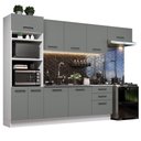 Ver imagem 7 de Cozinha Completa 330001 Com Armário E Balcão Branco/Cinza