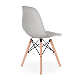 Conjunto Mesa de Jantar Talia Amadeirada Branca 100cm com 4 Cadeiras Eames Eiffel - 4