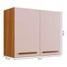 Armário de Cozinha Aéreo Cristal 2 Portas Arte Móveis - 4