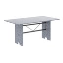 Ver imagem 4 de Conjunto Sala de Jantar 8 Cadeiras Lara Prata/Preto