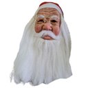 Ver mais imagens de Mascara de Papai Noel Realista Natal Natalino Fantasia Latex Barba Oculos Festa Fim de Ano Confrater
