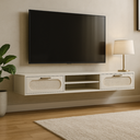 Ver imagem 1 de Rack Suspenso Santorini 180cm 2 Gavetas C/nicho Tv até 65 Off White