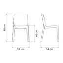 Ver imagem 2 de Cadeira Tramontina Alice Bege Brilho em Polipropileno