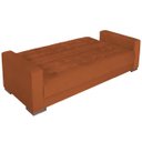 Ver imagem 6 de Sofá Cama 3 Lugares Jobim Suede - Doce Sonho Móveis SOFÁ CAMA SOFÁ 3 LUGARES Terracota