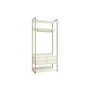 Ver imagem 2 de Guarda Roupa Modulado Solteiro 2 Gavetas LI047 Of White Kappesberg