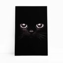 Ver imagem 1 de Gato Preto Foto Minimalista Animais Quadro Canvas 60x40cm