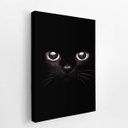 Ver imagem 2 de Gato Preto Foto Minimalista Animais Quadro Canvas 60x40cm