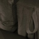 Ver imagem 5 de Sofá Cama Casal Reclinável Drika - Veludo Turkey Chocolate