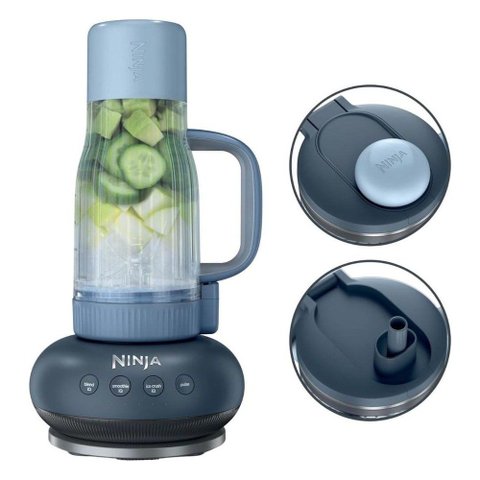 Liquidificador Ninja Blendboss DB351CY 770ml 1200W 110V Copo Portátil Multiuso - Azul