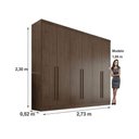 Ver imagem 2 de Guarda-roupa 6 Portas Gramado Valverde Móveis Canion