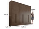 Ver imagem 2 de Guarda-roupa 6 Portas Gramado Valverde Móveis Canion